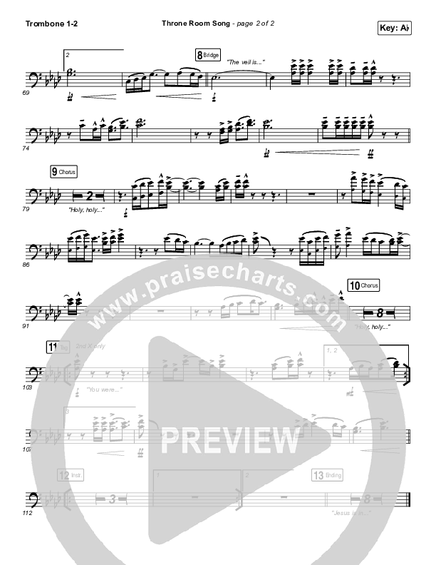 Throne Room Song Trombone 1/2 (People & Songs / May Angeles / Ryan Kennedy)