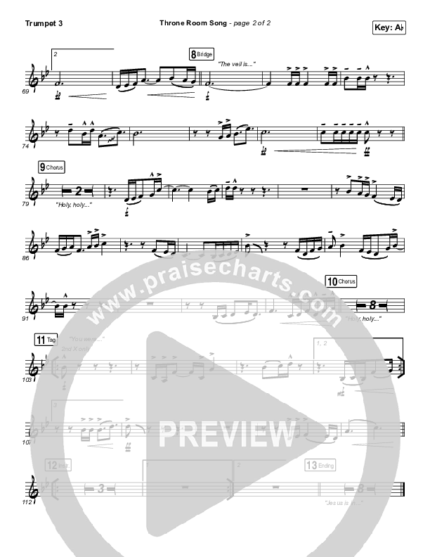 Throne Room Song Trumpet 3 (People & Songs / May Angeles / Ryan Kennedy)