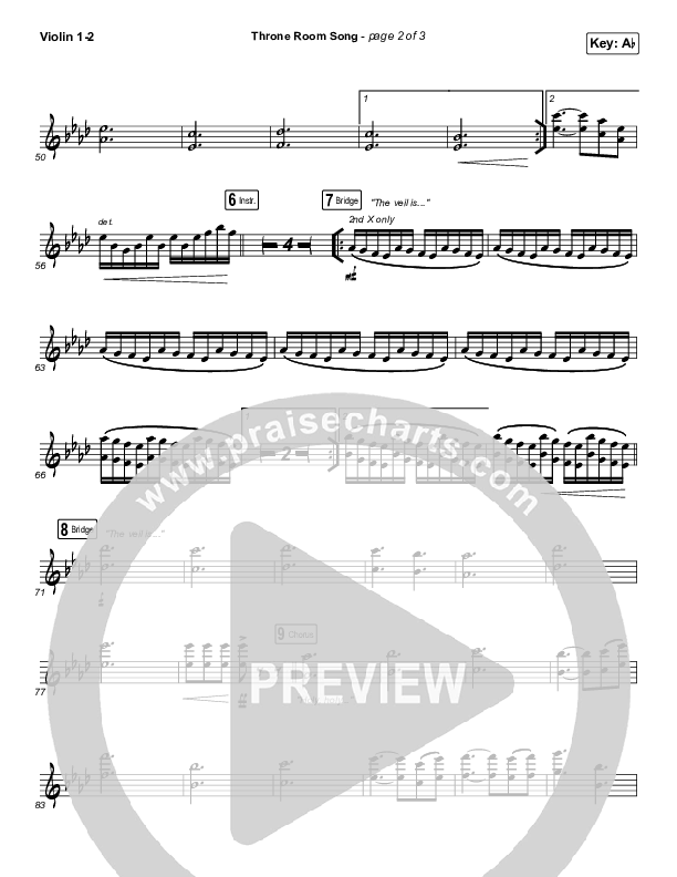 Throne Room Song Violin 1/2 (People & Songs / May Angeles / Ryan Kennedy)