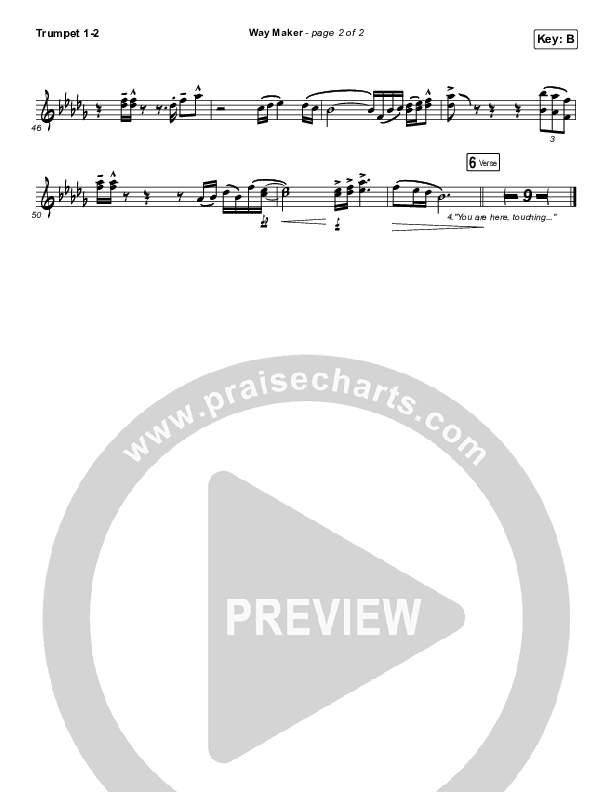 Way Maker Trumpet 1,2 (Sinach)