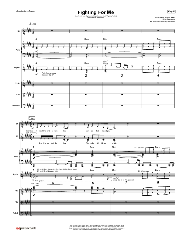 Fighting For Me Conductor's Score (Riley Clemmons)