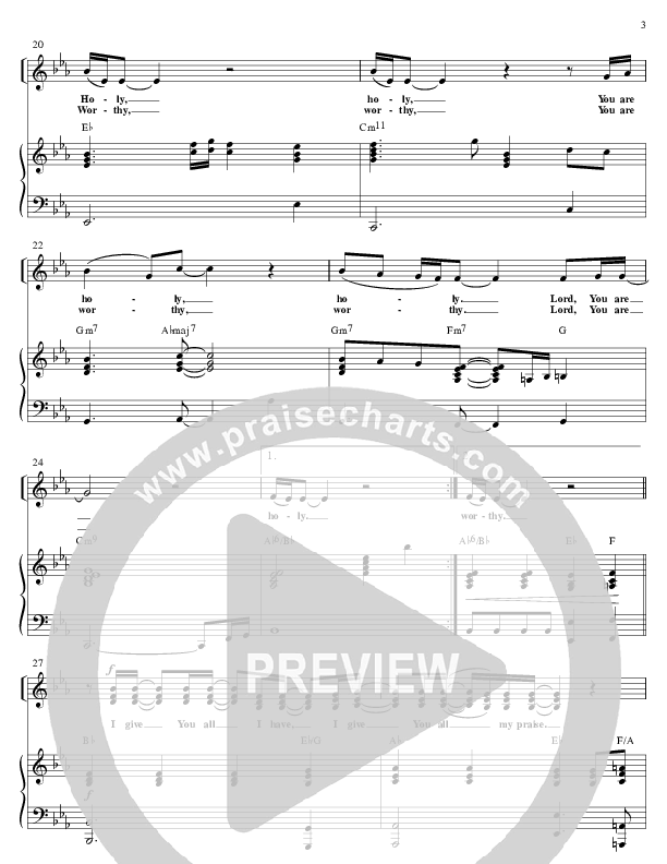 Lord You Are Lead & Piano (Ken Reynolds)