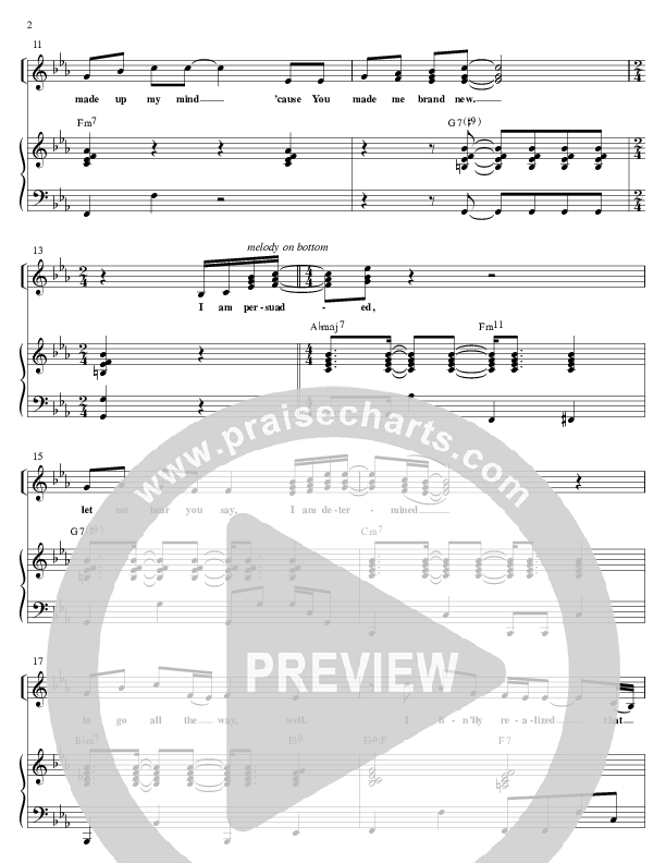 Persuaded Lead & Piano (Ken Reynolds)