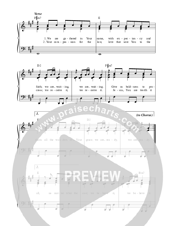 The Sending (Live) Lead Sheet (SAT) (Leeland)