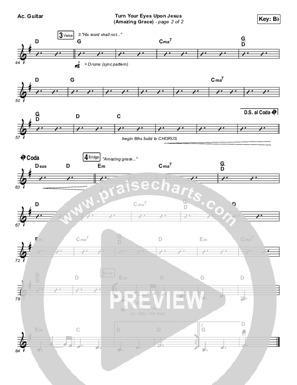 Turn Your Eyes Upon Jesus Acoustic Guitar (Shane & Shane / The Worship Initiative)