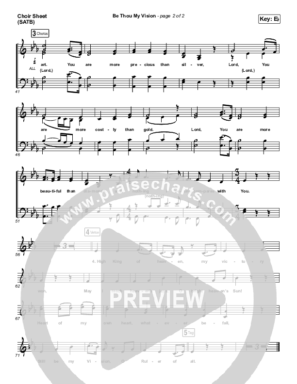 Be Thou My Vision (Lord You Are) Choir Vocals (SATB) (Shane & Shane / The Worship Initiative)