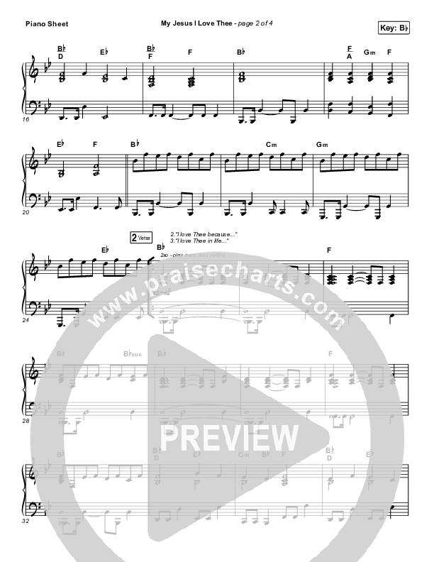 My Jesus I Love Thee Piano Sheet (Shane & Shane/The Worship Initiative)