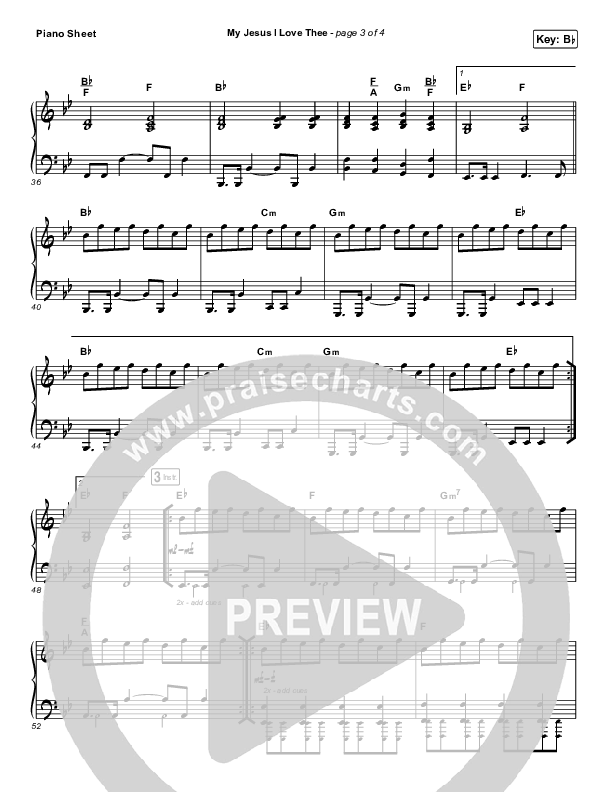 My Jesus I Love Thee Piano Sheet (Shane & Shane/The Worship Initiative)