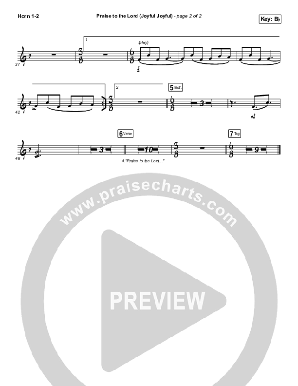 Praise To The Lord (Joyful Joyful) Brass Pack (Shane & Shane / The Worship Initiative)