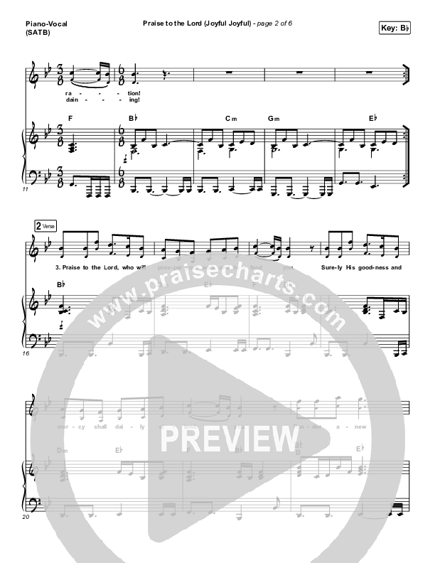 Shout To The Lord Sheet Music PDF (Shane & Shane / The Worship Initiative)  - PraiseCharts