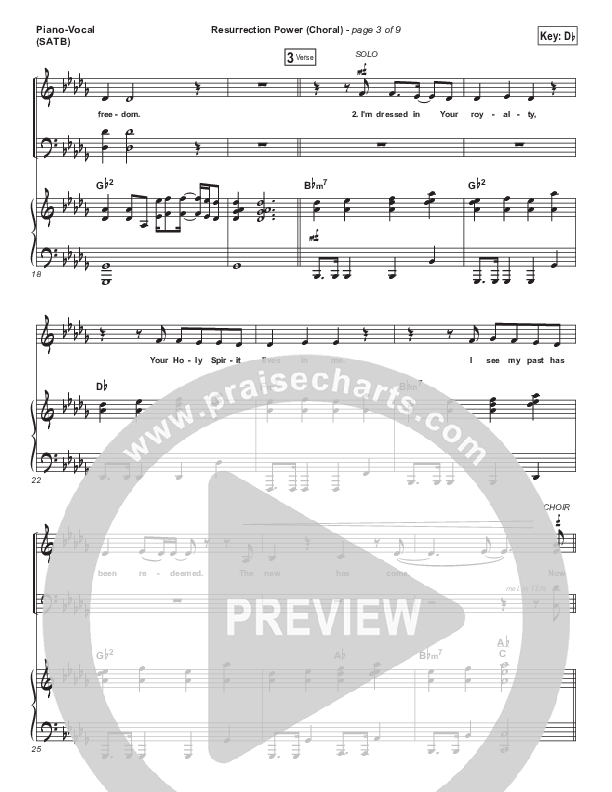 Resurrection Power (Choral Anthem SATB) Piano/Choir (SATB) (Chris Tomlin / Arr. Luke Gambill)