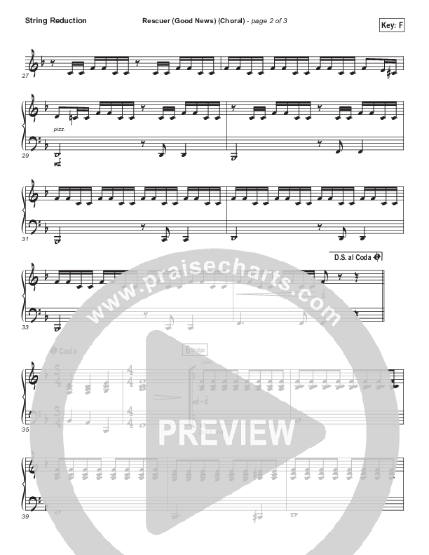 Rescuer (Good News) (Choral Anthem SATB) Synth Strings (Rend Collective / Arr. Luke Gambill)