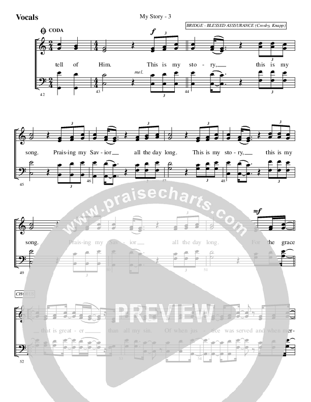 My Story Choir Sheet (SATB) (WorshipTeam.tv)