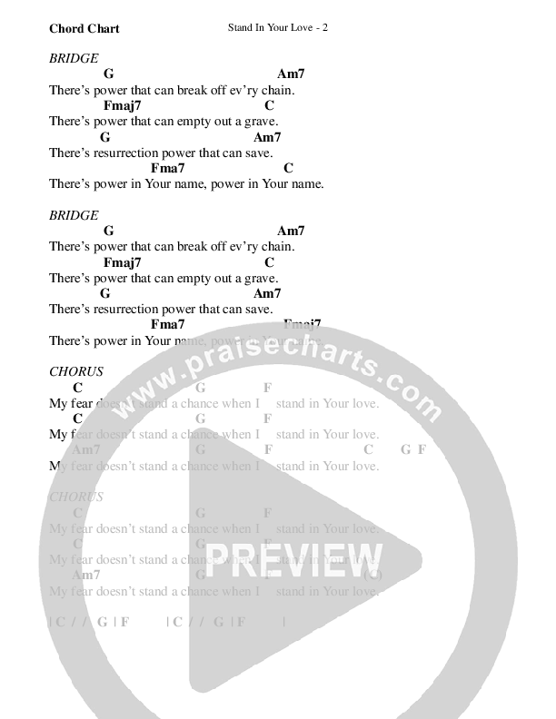 Stand In Your Love Chords & Lyrics (WorshipTeam.tv)