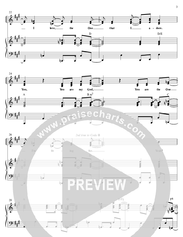 You Are My God Piano/Vocal (Ken Reynolds)