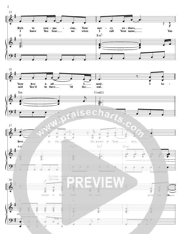 Your Faithfulness Lead & Piano (Ken Reynolds)