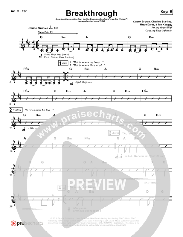 Breakthrough Rhythm Chart (The Belonging Co / Hope Darst)