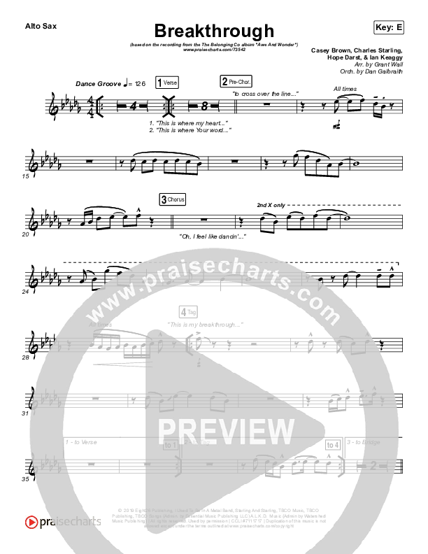 Breakthrough Alto Sax (The Belonging Co / Hope Darst)