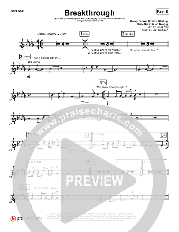 Breakthrough Bari Sax (The Belonging Co / Hope Darst)