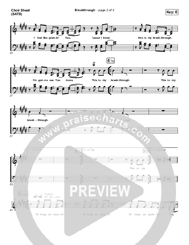 Breakthrough Choir Vocals (SATB) (The Belonging Co / Hope Darst)