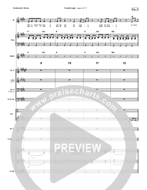 Breakthrough Conductor's Score (The Belonging Co / Hope Darst)