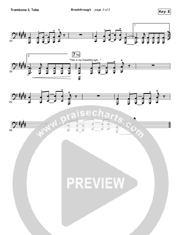 Breakthrough Trombone 3/Tuba (The Belonging Co / Hope Darst)