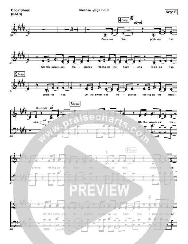 Incense Choir Sheet (SATB) (The Belonging Co / Sarah Reeves)