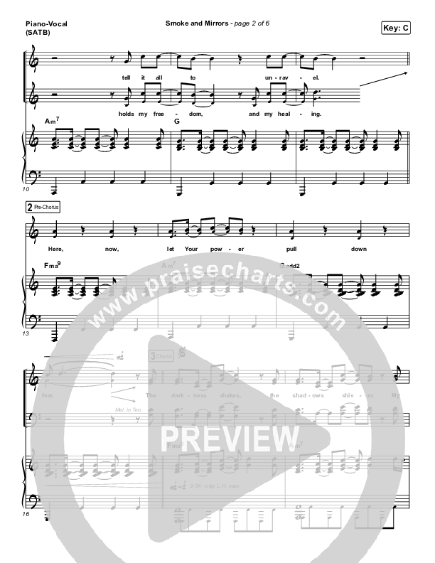 Smoke And Mirrors Piano/Vocal (SATB) (The Belonging Co / Henry Seeley)