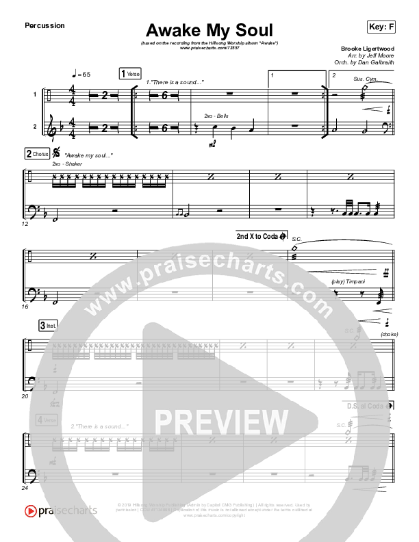 Awake My Soul Percussion (Hillsong Worship)