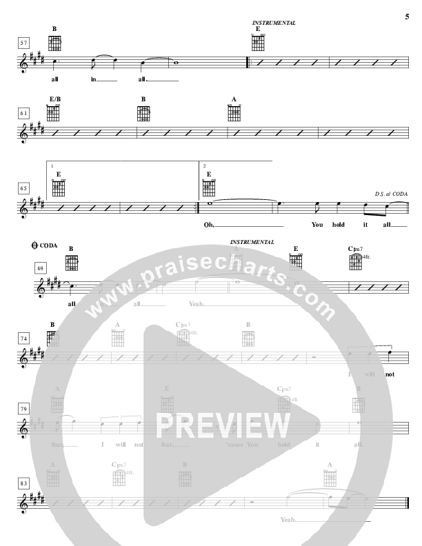 You Hold It All Lead Sheet (Desperation Band)