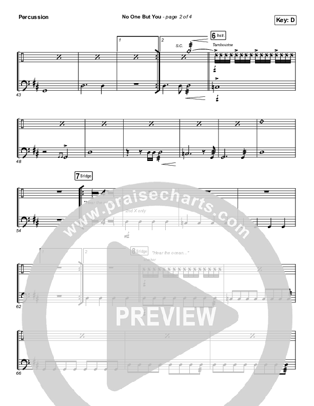 No One But You Percussion (Hillsong Worship)