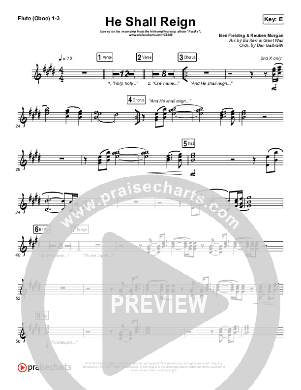 He Shall Reign Wind Pack (Hillsong Worship)