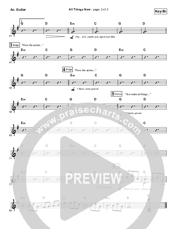 All Things New Acoustic Guitar (Big Daddy Weave)