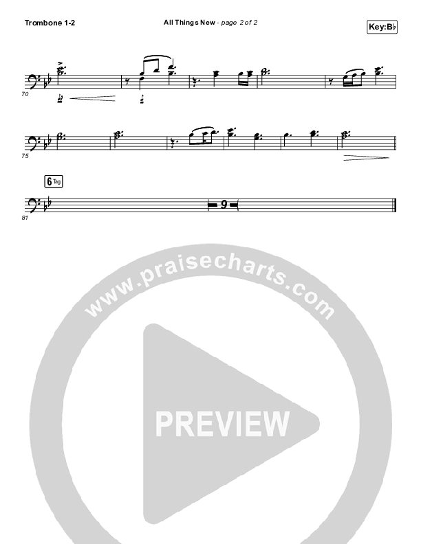 All Things New Trombone 1/2 (Big Daddy Weave)