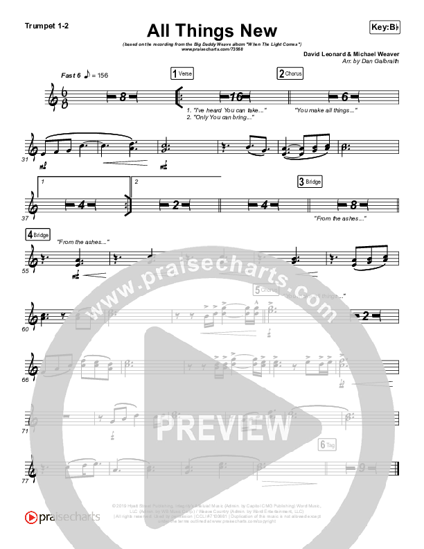 All Things New Brass Pack (Big Daddy Weave)