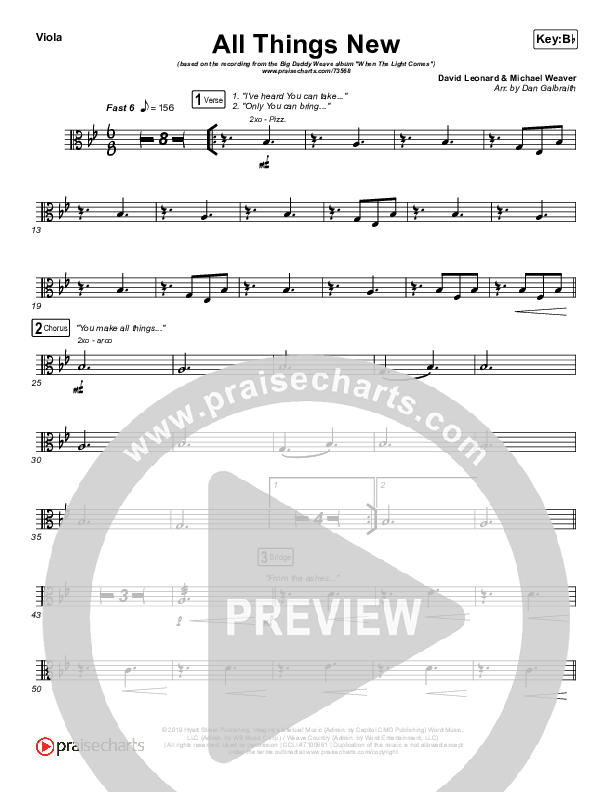 All Things New Viola (Big Daddy Weave)