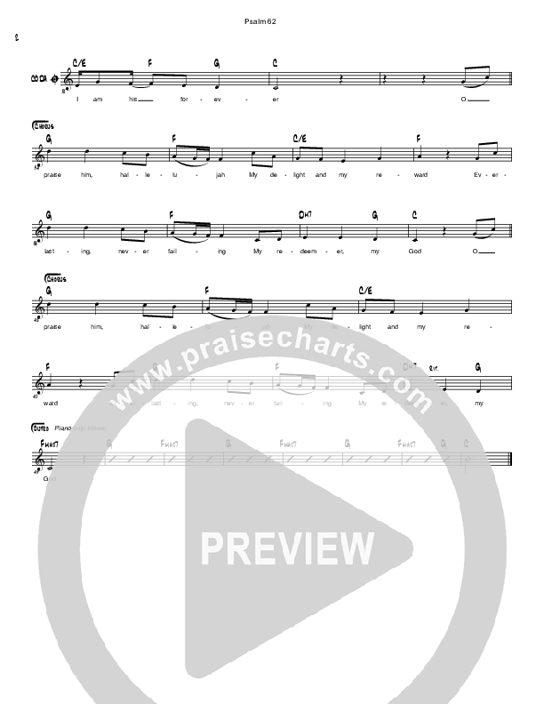 Psalm 62 Lead Sheet (Simple Hymns / Aaron Keyes)