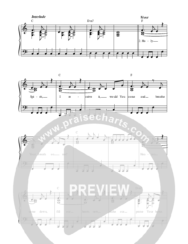 Burning With Your Love (Live) Lead Sheet (Leeland)