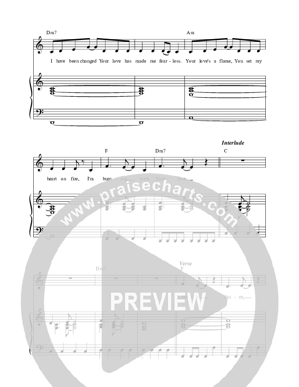 Burning With Your Love (Live) Lead & Piano (Leeland)