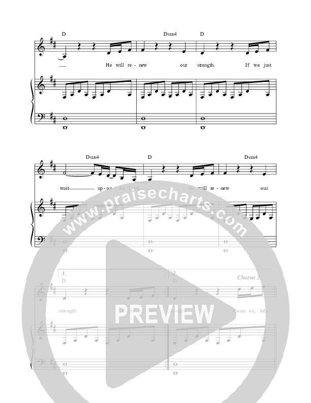 Wait Upon The Lord (Spontaneous) (Live) Lead & Piano (Leeland)