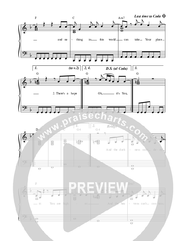 Above It All (Live) Lead Sheet (Leeland)