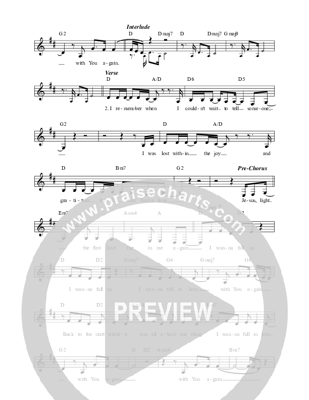 First Love Fire (Live) Choir Sheet (SATB) (Leeland)