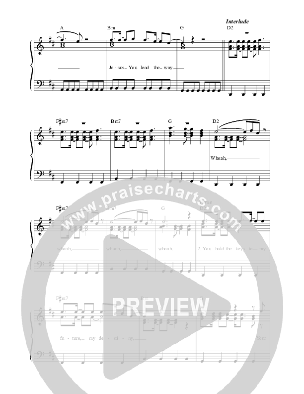 Lead The Way (Live) Choir Sheet (SATB) (Leeland)