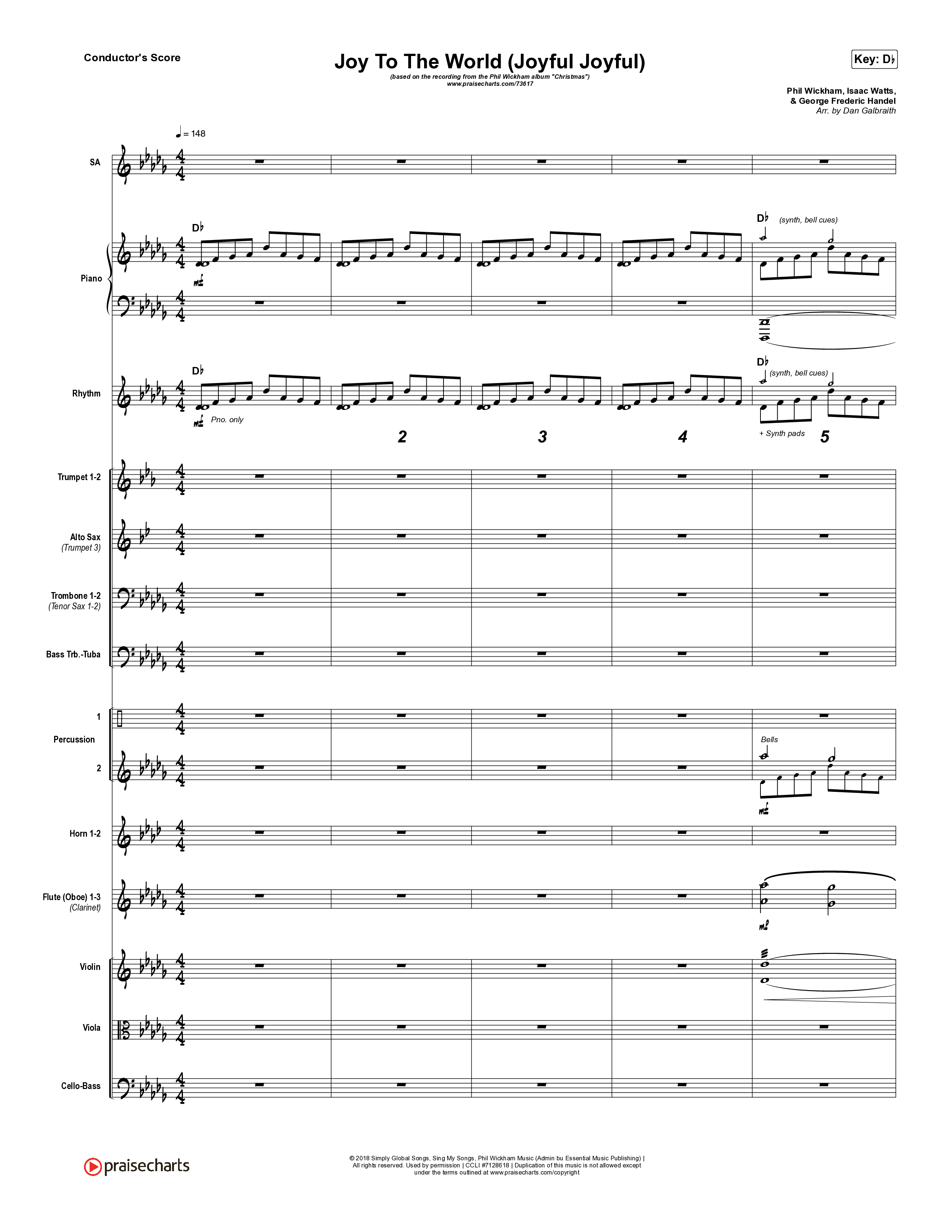 Joy To The World (Joyful Joyful) Orchestration (Phil Wickham)