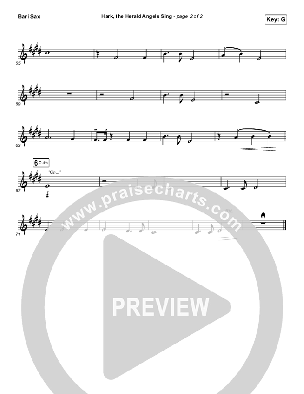 Hark The Herald Angels Sing Bari Sax (Phil Wickham)