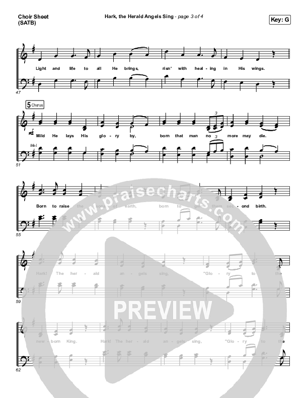 Hark The Herald Angels Sing Choir Vocals (SATB) (Phil Wickham)