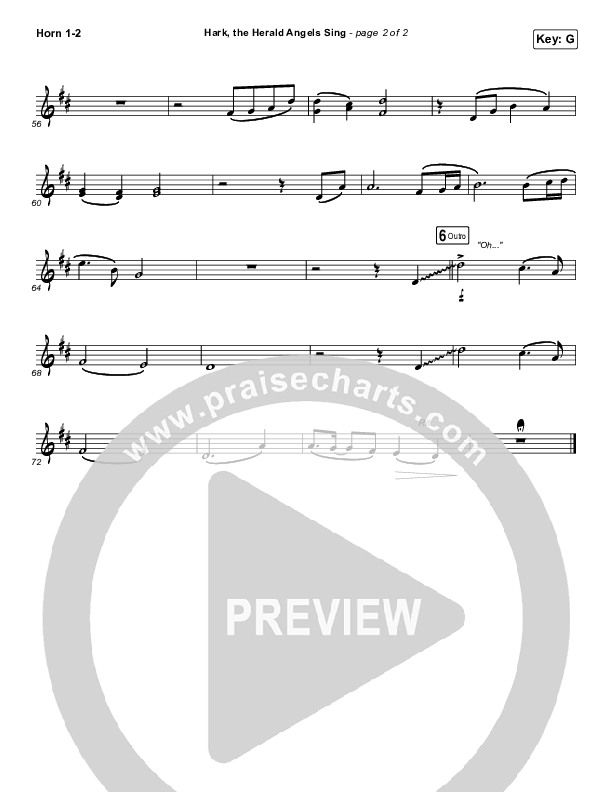 Hark The Herald Angels Sing French Horn 1/2 (Phil Wickham)