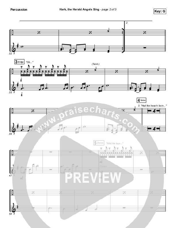 Hark The Herald Angels Sing Percussion (Phil Wickham)