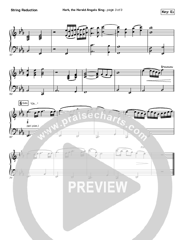 Hark The Herald Angels Sing String Reduction (Phil Wickham)