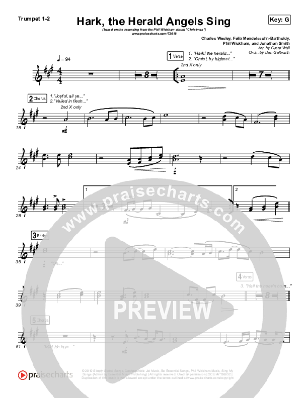 Hark The Herald Angels Sing Trumpet 1,2 (Phil Wickham)